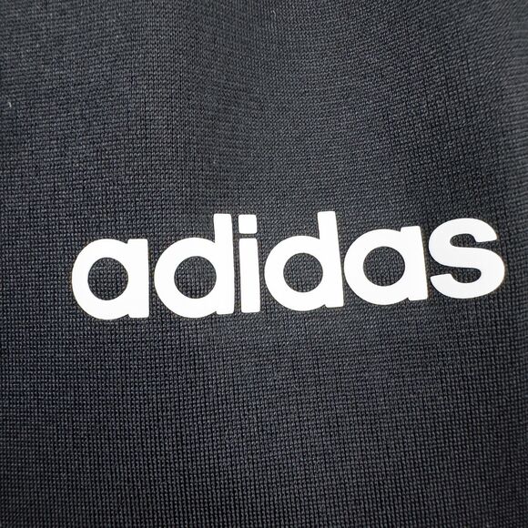Adidas Essentials 3 Stripes Tricot Open Hem Track Pants Womens Medium Black Y2K - Picture 8 of 16